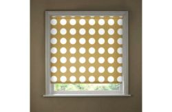 3ft Natural Semi Privacy Spots Roller Blind